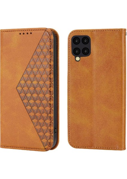 Samsung Galaxy A12 5g Standı Için Flip Case Günlük Kullanım Eşkenar Dörtgen Şekli El (Yurt Dışından)