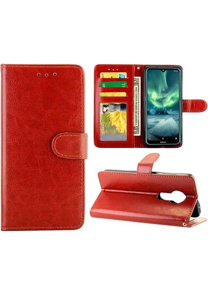 Nokia 7.2 Kart Tutucu Manyetik Kapatma Darbeye Pu Deri Için Flip Case (Yurt Dışından) fiyatları