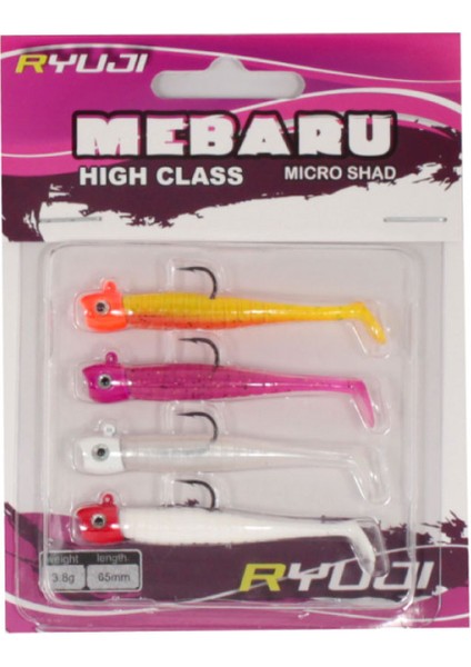 Mebaru Micro Shad 65MM 3.8gr Lrf Silikonu Sky Mix