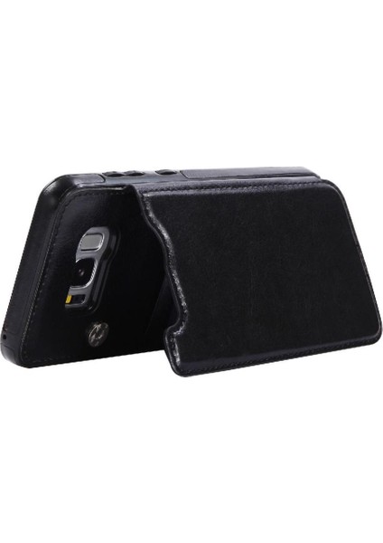 Kart Tutucu Kart Yuvaları Kickstand Pu ile Samsung Galaxy S8 Için Cüzdan Kılıf (Yurt Dışından) fırsatları