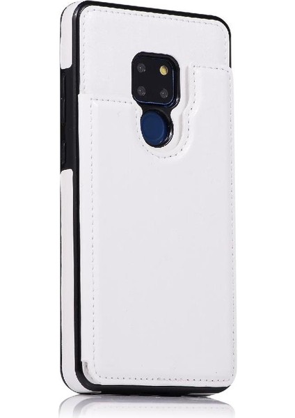 BDT Boutique Cüzdan Kılıf Huawei Mate 20 Kart Yuvaları Için Kickstand Pu Deri Çift (Yurt Dışından)