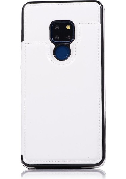 BDT Boutique Cüzdan Kılıf Huawei Mate 20 Kart Yuvaları Için Kickstand Pu Deri Çift (Yurt Dışından)