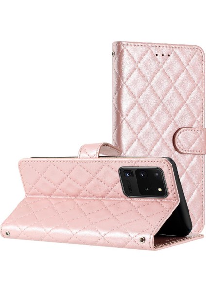 Samsung Galaxy S20 Ultra Pu Deri Cüzdan Manyetik Folio Için Flip Case (Yurt Dışından)