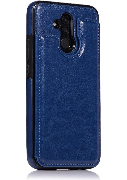 Cüzdan Kılıf Huawei Mate 20 Lite Için Kickstand Pu Deri Kart Yuvaları Çift (Yurt Dışından) modelleri