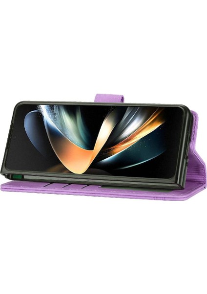 Samsung Galaxy Z Için Flip Case Fold 4 Premium Kart Yuvaları Nakit Cep (Yurt Dışından)