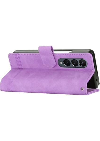 Samsung Galaxy Z Için Flip Case Fold 4 Premium Kart Yuvaları Nakit Cep (Yurt Dışından)