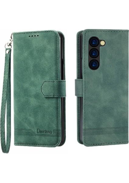Samsung Galaxy Z Için Flip Case Fold 5 Premium Bileklik Kart Yuvaları Kapatma (Yurt Dışından)