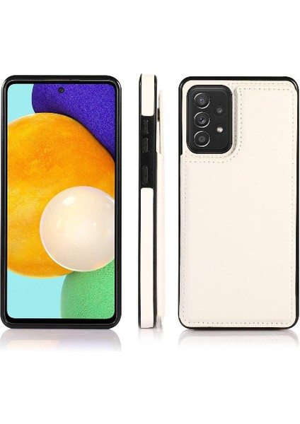 Cüzdan Kılıf Samsung Galaxy Için A52S 5g Çift Manyetik Toka Kart Yuvaları (Yurt Dışından)