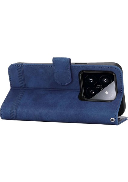 Xiaomi 14 Pro Premium Manyetik Kapatma Bileklik Kart Yuvaları Için Flip Case (Yurt Dışından)