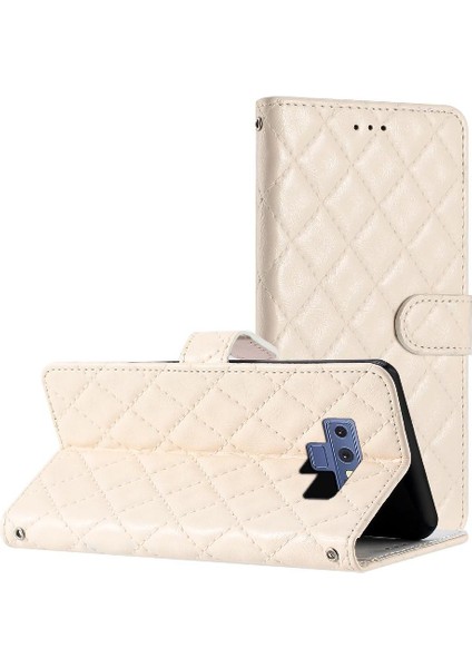 Samsung Galaxy Not 9 Için Flip Case Kart Yuvaları Tutucu Manyetik Folio Tpu (Yurt Dışından)