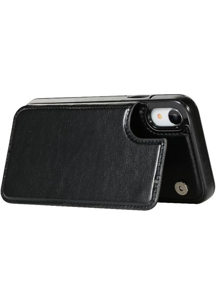 Kart Tutucu ile IPhone Xr Pu Deri Kickstand Kart Yuvaları Için Cüzdan Kılıf (Yurt Dışından) fiyatları