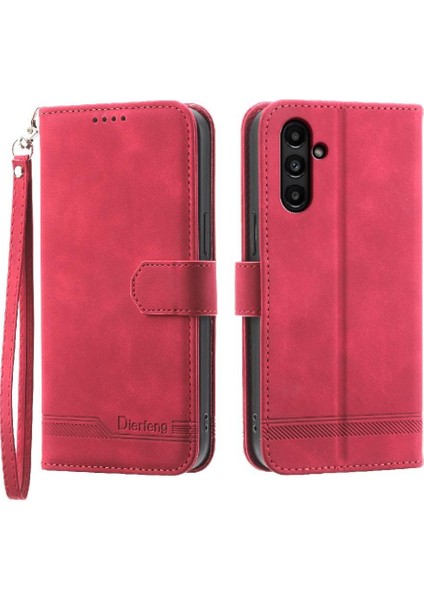 Samsung Galaxy A15 Bileklik Premium Nakit Cep Manyetik Için Flip Case (Yurt Dışından)
