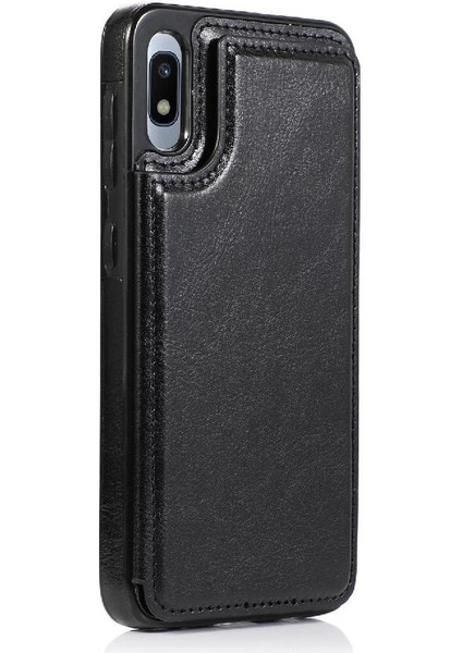 Cüzdan Kılıf Samsung Galaxy Için A10/M10 Çift Manyetik Toka Pu Deri (Yurt Dışından) modelleri
