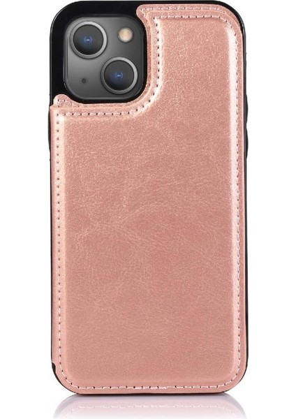 Kart Tutucu ile IPhone 13 Için Cüzdan Durumda Pu Deri Çift Manyetik (Yurt Dışından) indirimleri