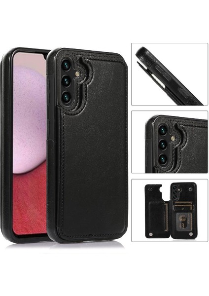 Cüzdan Kılıf Samsung Galaxy Galaxy 5g Için Kickstand Çift Manyetik Toka Pu (Yurt Dışından)