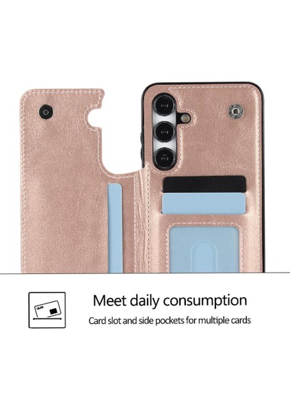Kart Tutucu Kickstand ile Samsung Galaxy S23 Kart Yuvaları Için Cüzdan Kılıf (Yurt Dışından) modelleri