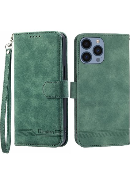 IPhone 14 Pro Nakit Cep Kartı Yuvaları Premium Bileklik Için Flip Case (Yurt Dışından)