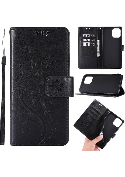 IPhone 12/12 Pro Bilek Kayışı Kickstand Kart Tutucu Manyetik Için Filp Durumda (Yurt Dışından)