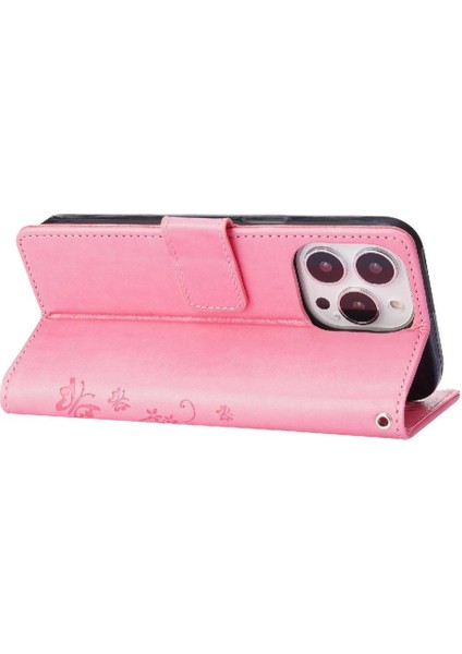 IPhone 15 Için Filp Durumda Pro Max Kart Tutucu Pu Deri Manyetik Kapatma (Yurt Dışından)