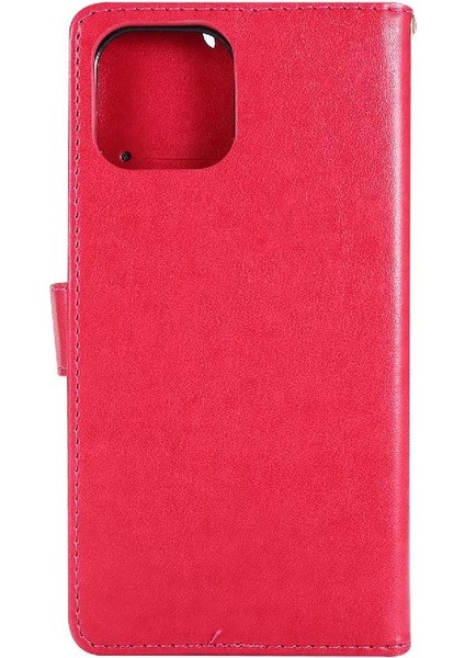 IPhone 14 Için Filp Durumda Pro Max Pu Deri Kart Tutucu Kickstand Bilek (Yurt Dışından)