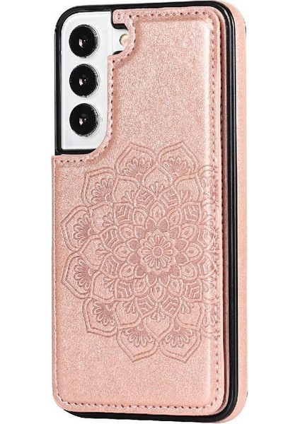 Samsung Galaxy S22 Flip Darbeye Çift Için Kart Tutucu Kılıf ile Cüzdan (Yurt Dışından) modelleri