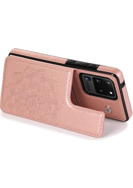 Samsung Galaxy S20 Ultra Desen Çiçek Için Kart Tutucu Kılıf ile Cüzdan (Yurt Dışından) indirimleri