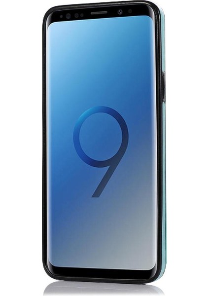 Samsung Galaxy S9 Çift Düğmeler Için Kart Tutucu Kılıf ile Cüzdan Pu Çevirin (Yurt Dışından) modelleri
