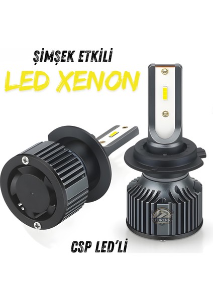 Zeron Premium Series H7 LED Xenon Şimşek Etkili LED Xenon LED Ampul