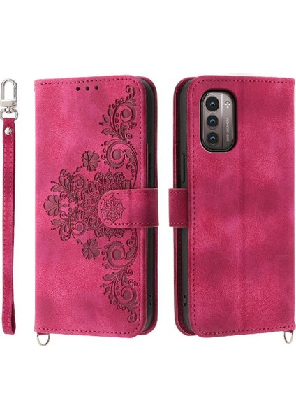 Nokia G21 Çoklu Kredi Kartı Yuvaları Için Flip Case Darbeye Bileklik (Yurt Dışından)