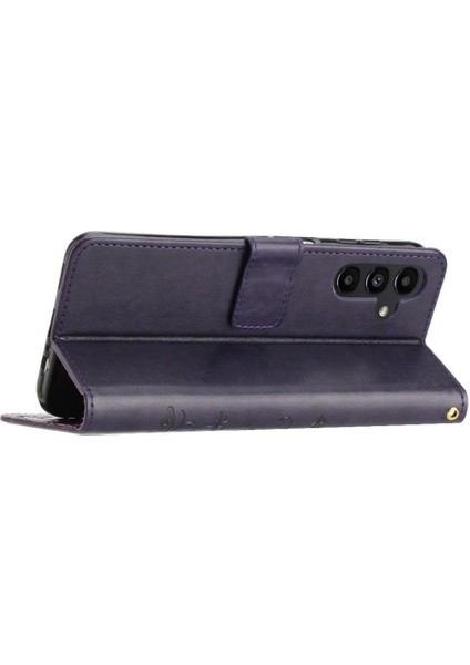 Samsung Galaxy A24 4g Pu Deri Kart Tutucu Kickstand Bilek Için Filp Durumda (Yurt Dışından)