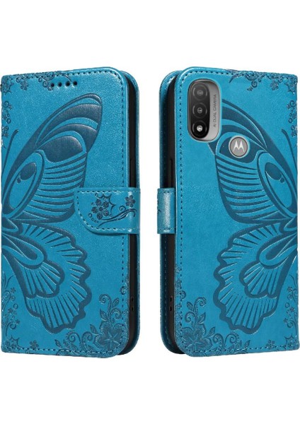 Motorola Moto E20/E30/E40 Için Flip Case Kredi ile Ayrılabilir El Kayışı (Yurt Dışından)