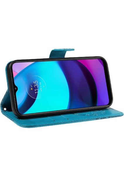 Motorola Moto E20/E30/E40 Için Flip Case Kredi ile Ayrılabilir El Kayışı (Yurt Dışından) modelleri