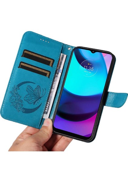 Motorola Moto E20/E30/E40 Için Flip Case Kredi ile Ayrılabilir El Kayışı (Yurt Dışından) fırsatları