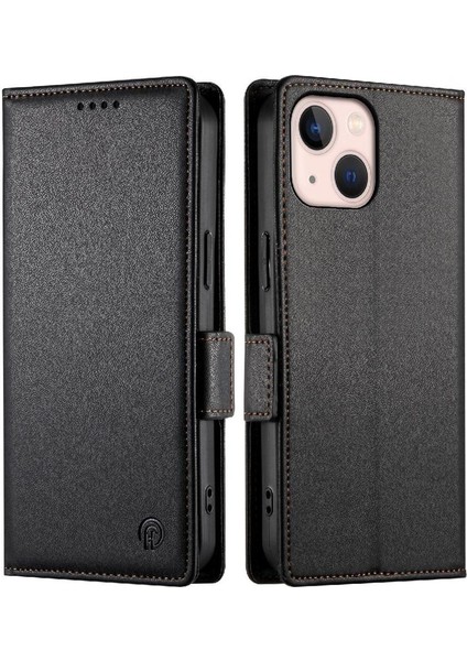 IPhone 13 Için Flip Case Mini Kartvizit Yuvaları Cüzdan Günlük Kullanım Flip (Yurt Dışından)