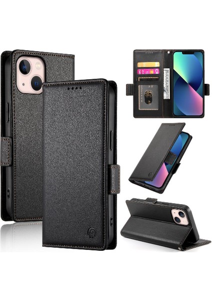 IPhone 13 Için Flip Case Mini Kartvizit Yuvaları Cüzdan Günlük Kullanım Flip (Yurt Dışından) modelleri