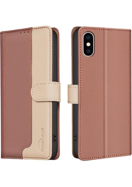 IPhone Xs Max Flip Folio Rfıd Engelleme Kickstand Darbeye (Yurt Dışından)