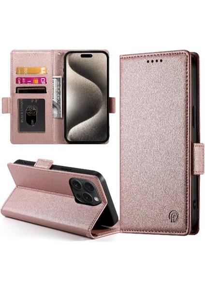 IPhone 15 Için Flip Case Pro Kart Yuvaları Iş Günlük Kullanım Cüzdan Flip (Yurt Dışından) modelleri