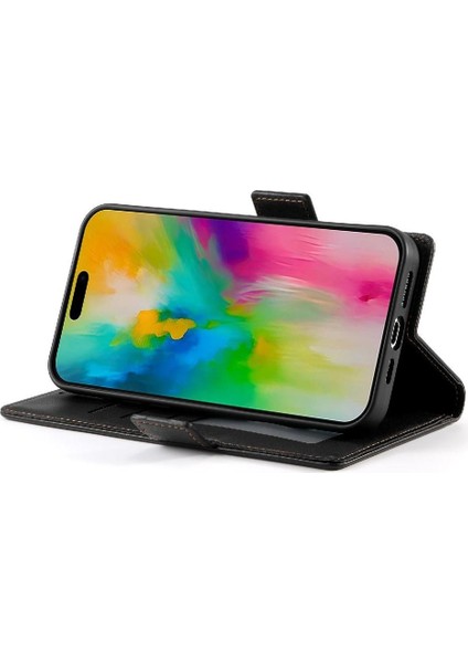 IPhone 16 Pro Max Cüzdan Günlük Kullanım Için Flip Case Kart Yuvaları Flip Iş (Yurt Dışından)