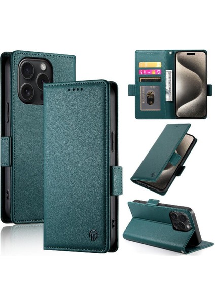 IPhone 15 Için Flip Case Pro Kart Yuvaları Iş Günlük Kullanım Cüzdan Flip (Yurt Dışından) fırsatları