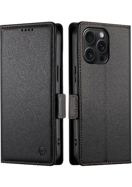 IPhone 15 Için Flip Case Pro Max Flip Cüzdan Günlük Kullanım Kart Yuvaları Iş (Yurt Dışından)