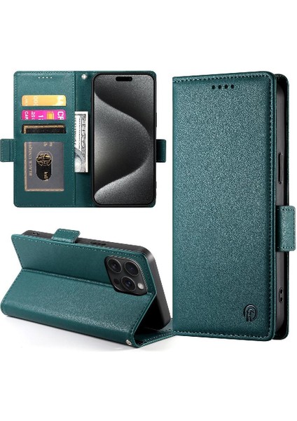 IPhone 15 Için Flip Case Pro Max Flip Cüzdan Günlük Kullanım Kart Yuvaları Iş (Yurt Dışından)
