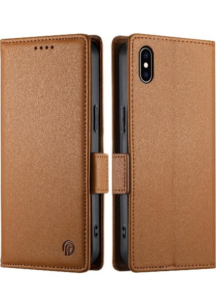 IPhone Xs Max Cüzdan Flip Iş Kartı Yuvaları Günlük Kullanım Için Flip Case (Yurt Dışından)