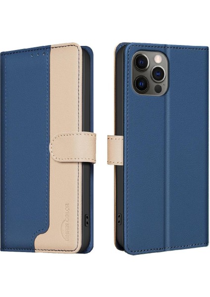 IPhone 13 Için Flip Case Pro Max Kart Yuvaları Tutucu Kickstand Darbeye Tpu (Yurt Dışından)