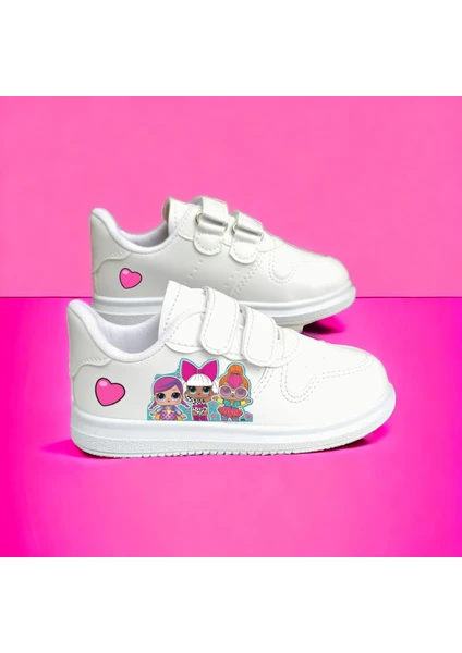 Amazon Design Tatlı Lolita Baskılı Sneaker Kız Çocuk  Spor Ayakkabı