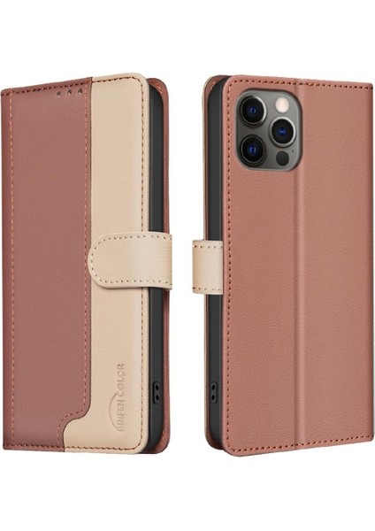 IPhone 12 Için Flip Case Pro Max Darbeye Tpu Iç Kabuk Rfıd Engelleme (Yurt Dışından)