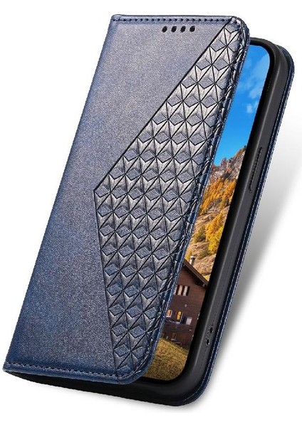 IPhone 16 Pro Max Günlük Kullanım Için Flip Case El Kayışı Standı Eşkenar Dörtgen Şekli (Yurt Dışından)