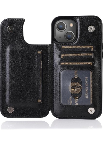 Kart Tutucu Kickstand Kart Yuvaları Pu ile IPhone 13 Mini Için Cüzdan Kılıf (Yurt Dışından) fiyatları