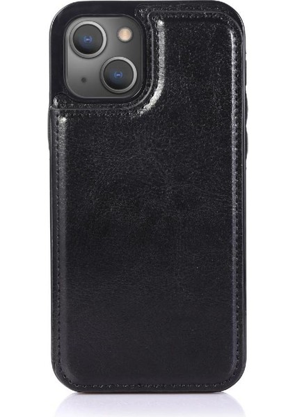 Kart Tutucu Kickstand Kart Yuvaları Pu ile IPhone 13 Mini Için Cüzdan Kılıf (Yurt Dışından) modelleri