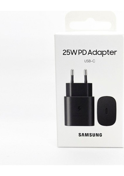 Siyah Galaxy M33 Type-C Fast Şarj Adaptörü 25W Siyah (Samsung Türkiye Garantili) 2 Yıl fırsatları