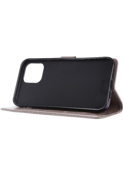 IPhone 13 Için Filp Durumda Pro Max Kickstand Kart Tutucu Pu Deri Bilek (Yurt Dışından)